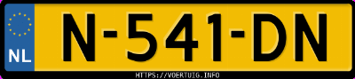 Kenteken afbeelding van N541DN, grijze Kia Picanto