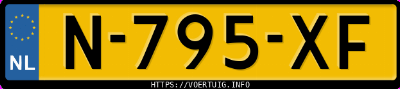 Kenteken afbeelding van N795XF, grijze Kia Ceed Sw 1.6b Phev