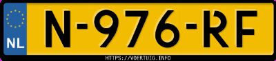 Kenteken afbeelding van N976RF, witte Kia Niro 1.6 Phev