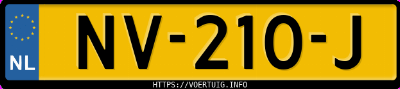 Kenteken afbeelding van NV210J, witte Kia Rio 1.0 T-Gdi Dct