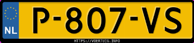 Kenteken afbeelding van P807VS, witte Kia EV6 Long Range Rwd