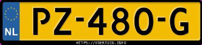 Kenteken afbeelding van PZ480G, zwarte Kia Picanto 1.2 Mt