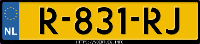 Kenteken afbeelding van R831RJ, rode Kia Niro Ev 64.8 Kwh