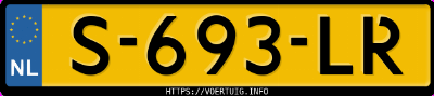 Kenteken afbeelding van S693LR, groene Kia Niro 1.6 Phev