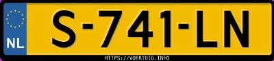 Kenteken afbeelding van S741LN, grijze Kia Niro Ev 64.8 Kwh