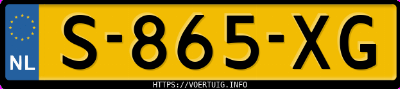 Kenteken afbeelding van S865XG, witte Kia Sportage 1.6 Phev