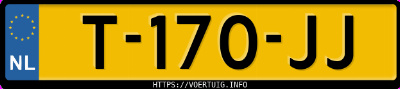 Kenteken afbeelding van T170JJ, witte Kia EV6 Long Range Rwd