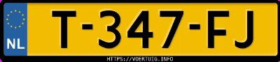 Kenteken afbeelding van T347FJ, groene Kia Niro Ev 64.8 Kwh