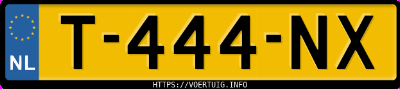 Kenteken afbeelding van T444NX, zwarte Kia Ceed Sw 1.6b Phev