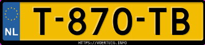 Kenteken afbeelding van T870TB, grijze Kia Picanto 1.0 Dpi