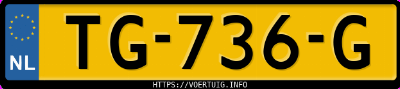 Kenteken afbeelding van TG736G, witte Kia Picanto 1.2 Mt