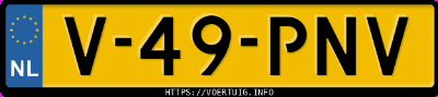 Kenteken afbeelding van V49PNV,  Kia PV5 Cargo Long Range