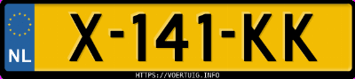 Kenteken afbeelding van X141KK, grijze Kia Niro Ev 64.8 Kwh
