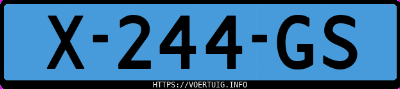 Kenteken afbeelding van X244GS, blauwe Kia Niro Ev 64.8 Kwh