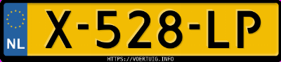 Kenteken afbeelding van X528LP, grijze Kia EV6 Standard Range Rwd