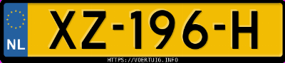 Kenteken afbeelding van XZ196H, blauwe Kia Niro 1.6 Hybrid