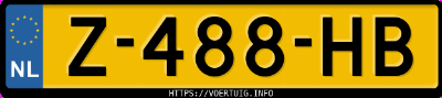 Kenteken afbeelding van Z488HB, grijze Kia EV9 Rwd