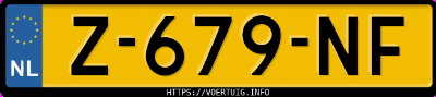 Kenteken afbeelding van Z679NF, grijze Kia Stonic 1.0 Mhev