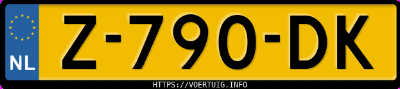 Kenteken afbeelding van Z790DK, witte Kia Niro Ev 64.8 Kwh