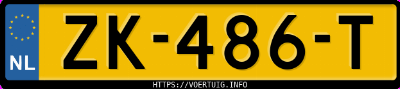 Kenteken afbeelding van ZK486T, zwarte Kia Picanto 1.0 Cvvt