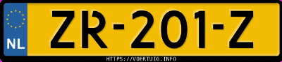 Kenteken afbeelding van ZR201Z, grijze Kia Niro 1.6 Hybrid