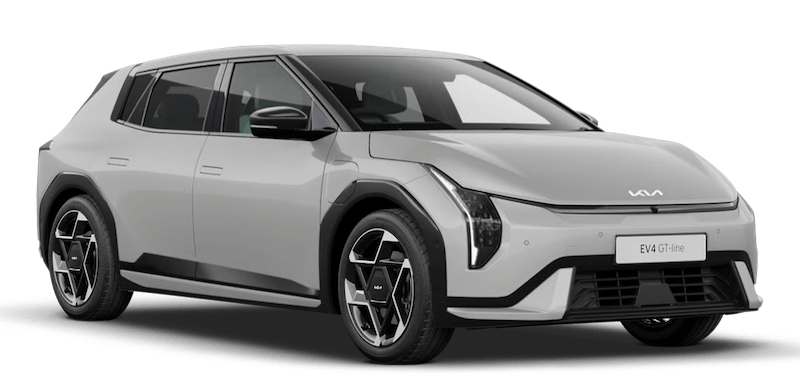 Afbeelding van JFB69P, paarse Kia EV4 sedan