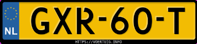 Kenteken afbeelding van GXR60T, grijze Land Rover Range Rover Sport P440e