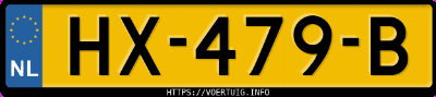 Kenteken afbeelding van HX479B, witte Land Rover Range Rover Evoque Si4