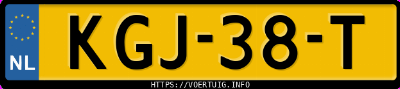 Kenteken afbeelding van KGJ38T, grijze Land Rover Defender 110 2.0 P400e