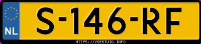 Kenteken afbeelding van S146RF, rode Land Rover Range Rover Evoque Si4