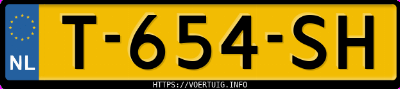 Kenteken afbeelding van T654SH, groene Land Rover Defender 110 Phev