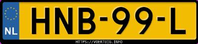 Kenteken afbeelding van HNB99L, grijze Leapmotor C10