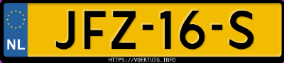 Kenteken afbeelding van JFZ16S, paarse Leapmotor B10