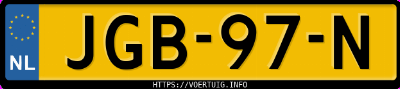 Kenteken afbeelding van JGB97N, grijze Leapmotor C10