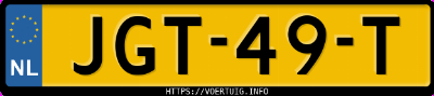 Kenteken afbeelding van JGT49T, grijze Leapmotor C10