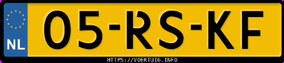 Kenteken afbeelding van 05RSKF, groene Lexus GS300 Gs 300