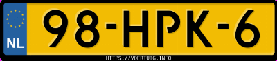 Kenteken afbeelding van 98HPK6, grijze Lexus GS300 Gs 300