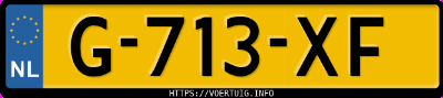 Kenteken afbeelding van G713XF, grijze Lexus Ux250h
