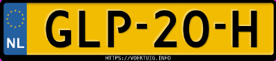 Kenteken afbeelding van GLP20H, grijze Lexus Is200t