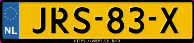Kenteken afbeelding van JRS83X, grijze Lexus Lbx