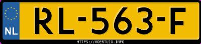 Kenteken afbeelding van RL563F, grijze Lexus IS300H