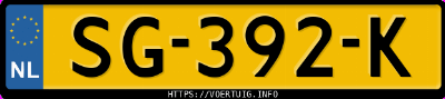 Kenteken afbeelding van SG392K, grijze Lexus LC500H