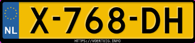 Kenteken afbeelding van X768DH, grijze Lexus RZ450E