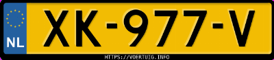 Kenteken afbeelding van XK977V, grijze Lexus RX400H