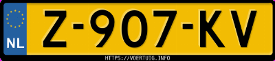 Kenteken afbeelding van Z907KV, grijze Lexus Lbx
