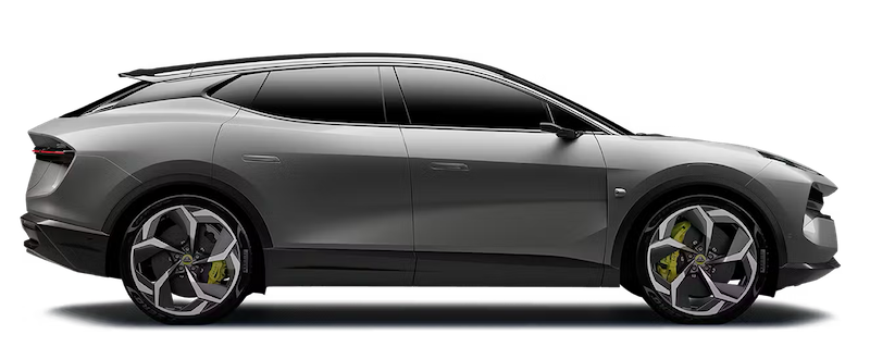 Afbeelding van GDV01T, groene Lotus Emeya hatchback