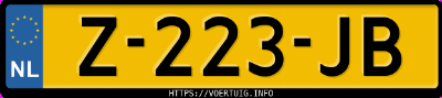 Kenteken afbeelding van Z223JB, blauwe Lucid Motors Air Pure