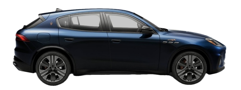 Afbeelding van JHF89F, blauwe Maserati Grecale Folgore stationwagen