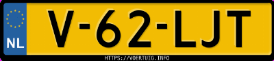 Kenteken afbeelding van V62LJT,  Maxus ETERRON9 Eterron 9