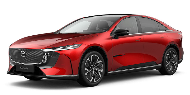Afbeelding van HXS08H, rode Mazda 6E 68.8 Kwh hatchback